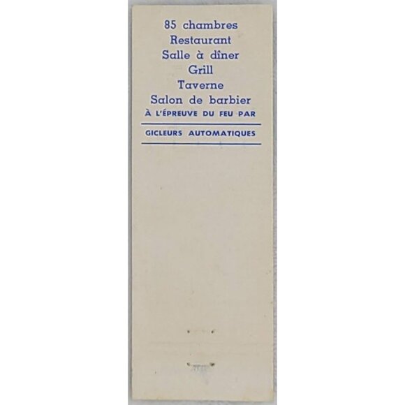 Front Strike Matchbook Cover Restaurant Marquis de Montcalm Quebec Canada - Picture 3 of 5